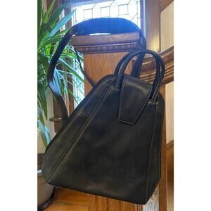 Vintage Sempre Convertible Backpack Or Sling Unisex Women’s Mens Black